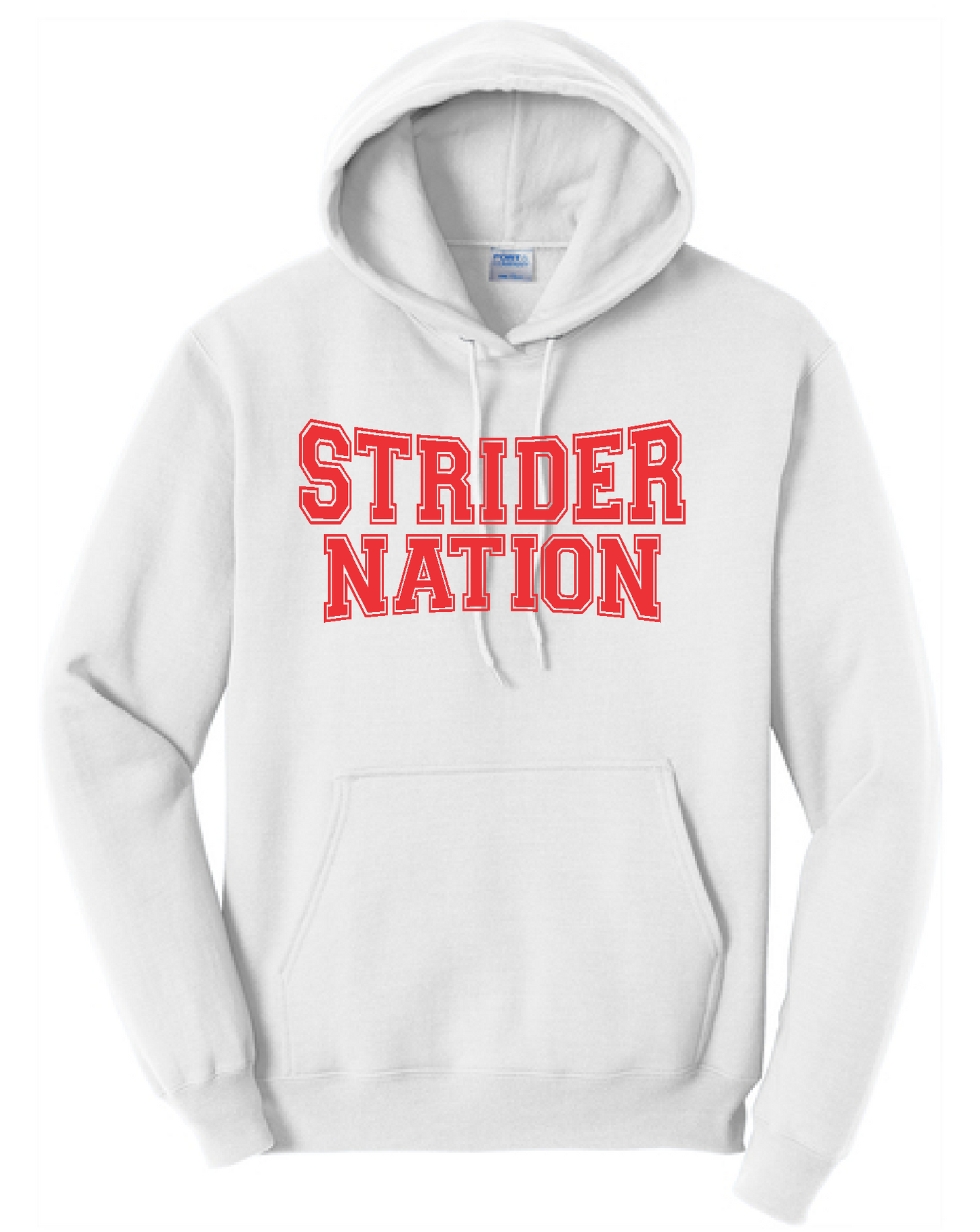 STRIDER NATION Port & Co™ Core Fleece Unisex Pullover Hooded Sweatshirt