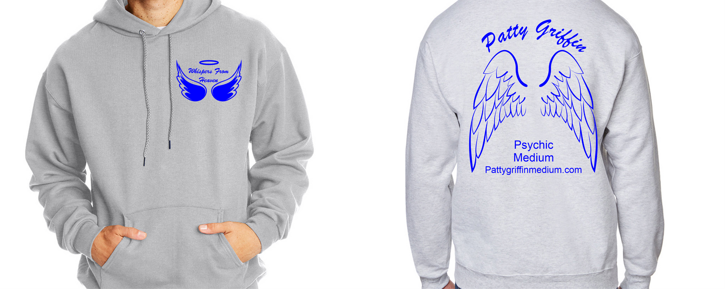 WHISPERS FROM HEAVEN ASH GRAY PULLOVER HOODIE