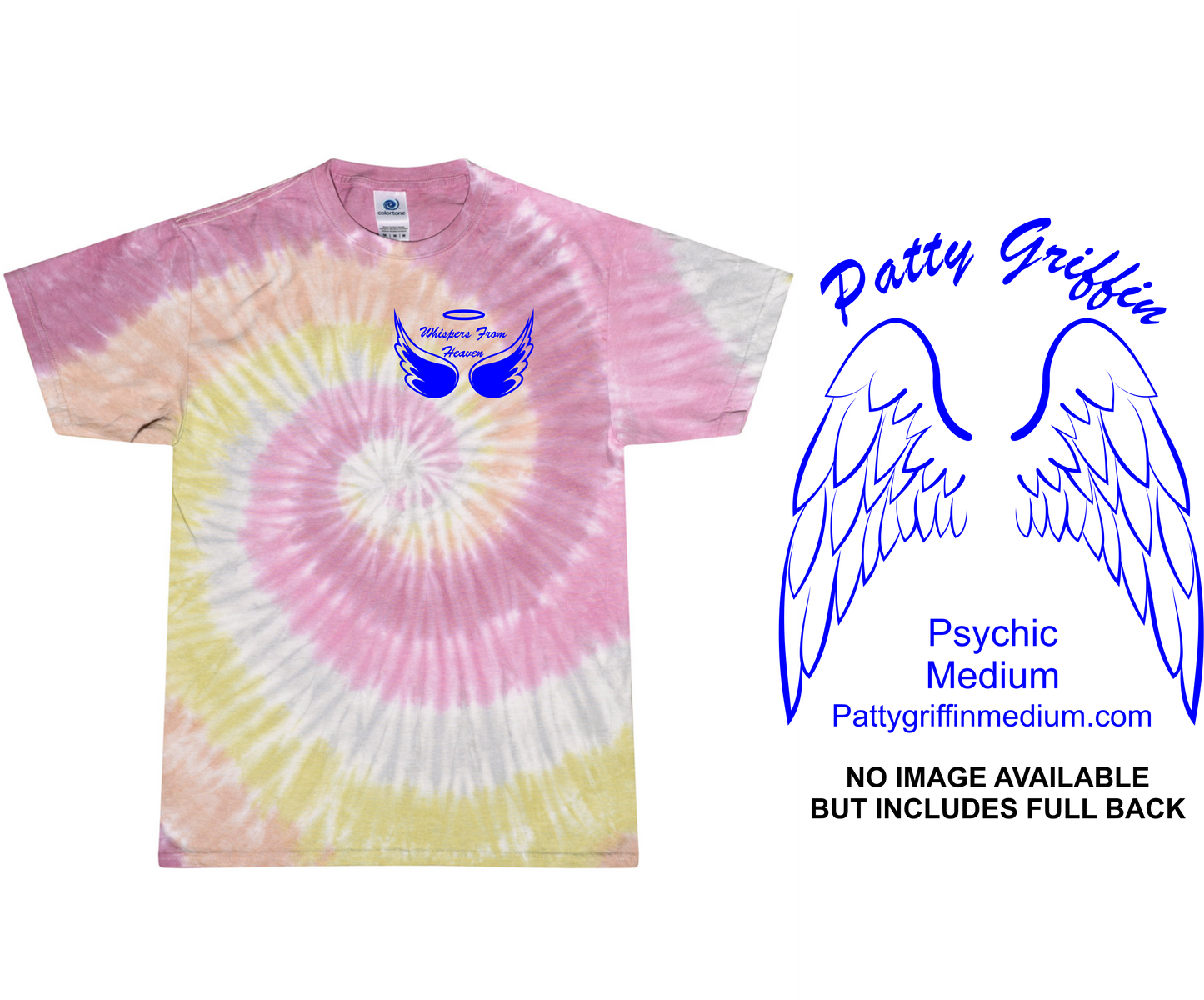 WHISPERS FROM HEAVEN TIE DYE TSHIRTS