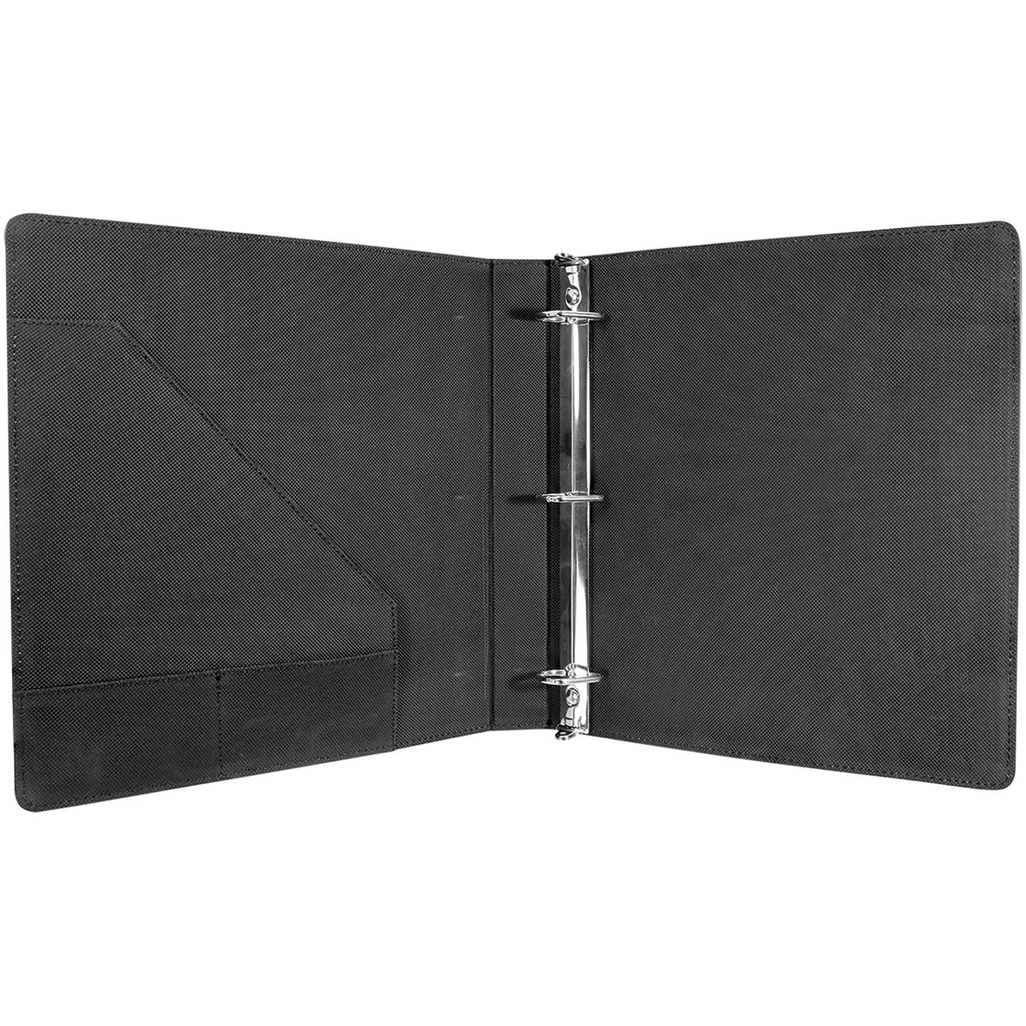 ENGRAVABLE LEATHERETTE 3 RING BINDER