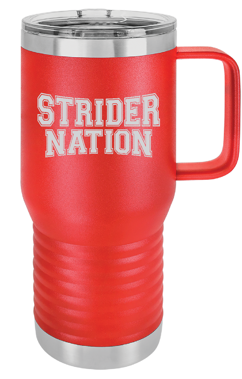 MOHEGAN STRIDERS ENGRAVED STAINLESS STEEL COFFEE MUG