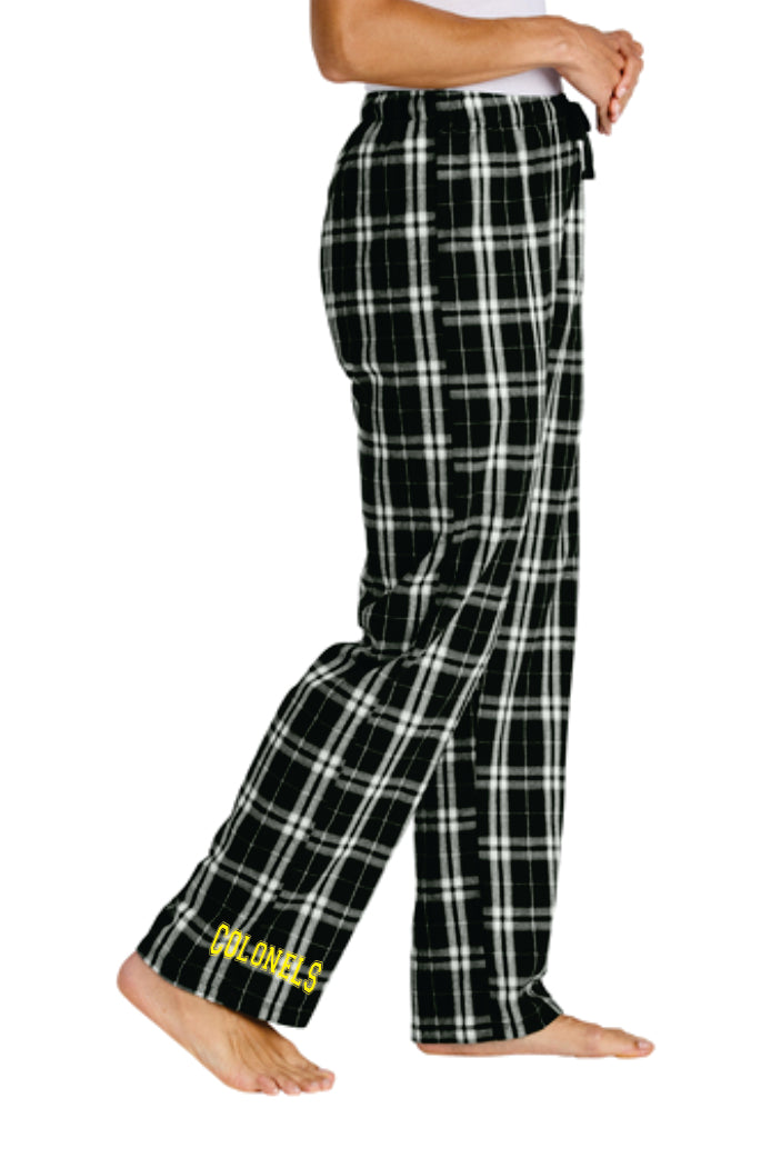 LEDYARD PRIDE!! District ® Women’s Flannel Plaid Pant BLACK