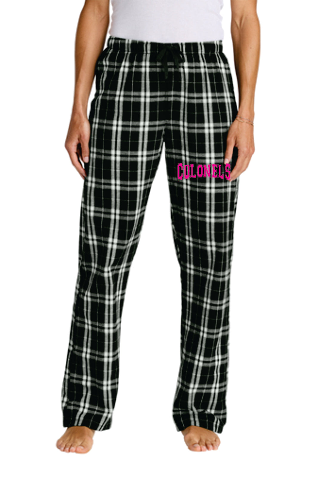 LEDYARD PRIDE!! District ® Women’s Flannel Plaid Pant BLACK