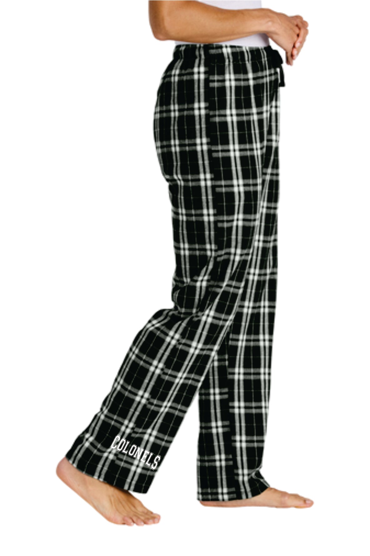LEDYARD PRIDE!! District ® Women’s Flannel Plaid Pant BLACK