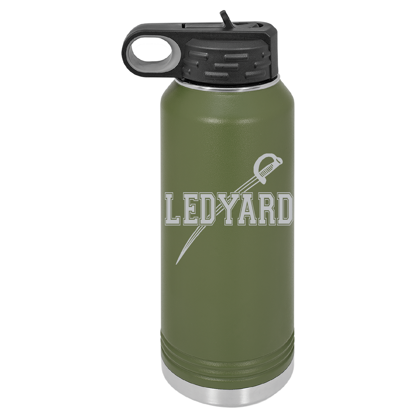 LEDYARD WATER BOTTLES!! ENGRAVED LEDYARD SWORD!!