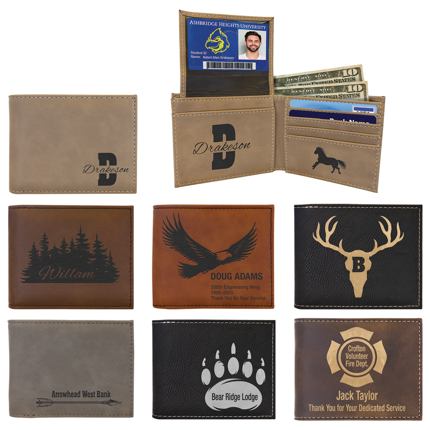 BI-FOLD WALLET WITH FLIP ID