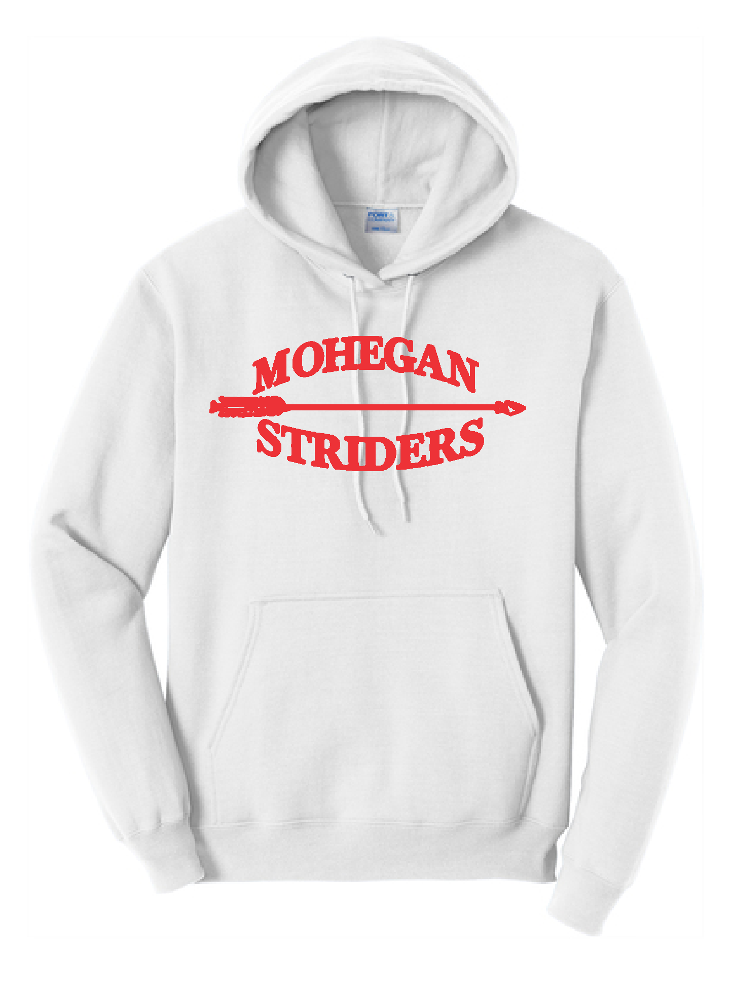 MOHEGAN STRIDERS Port & Co™ Core Fleece Unisex Pullover Hooded Sweatshirt