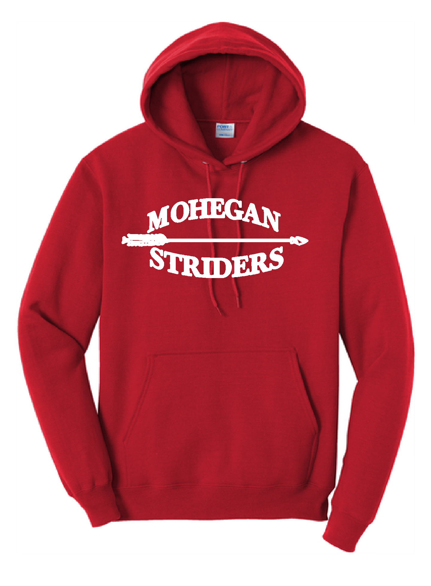 MOHEGAN STRIDERS Port & Co™ Core Fleece Unisex Pullover Hooded Sweatshirt