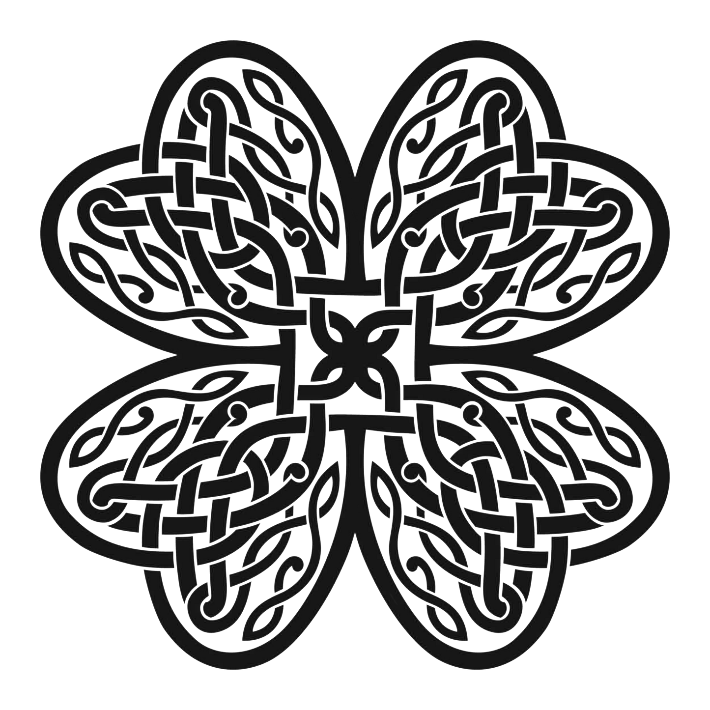 CELTIC FOUR LEAF CLOVER