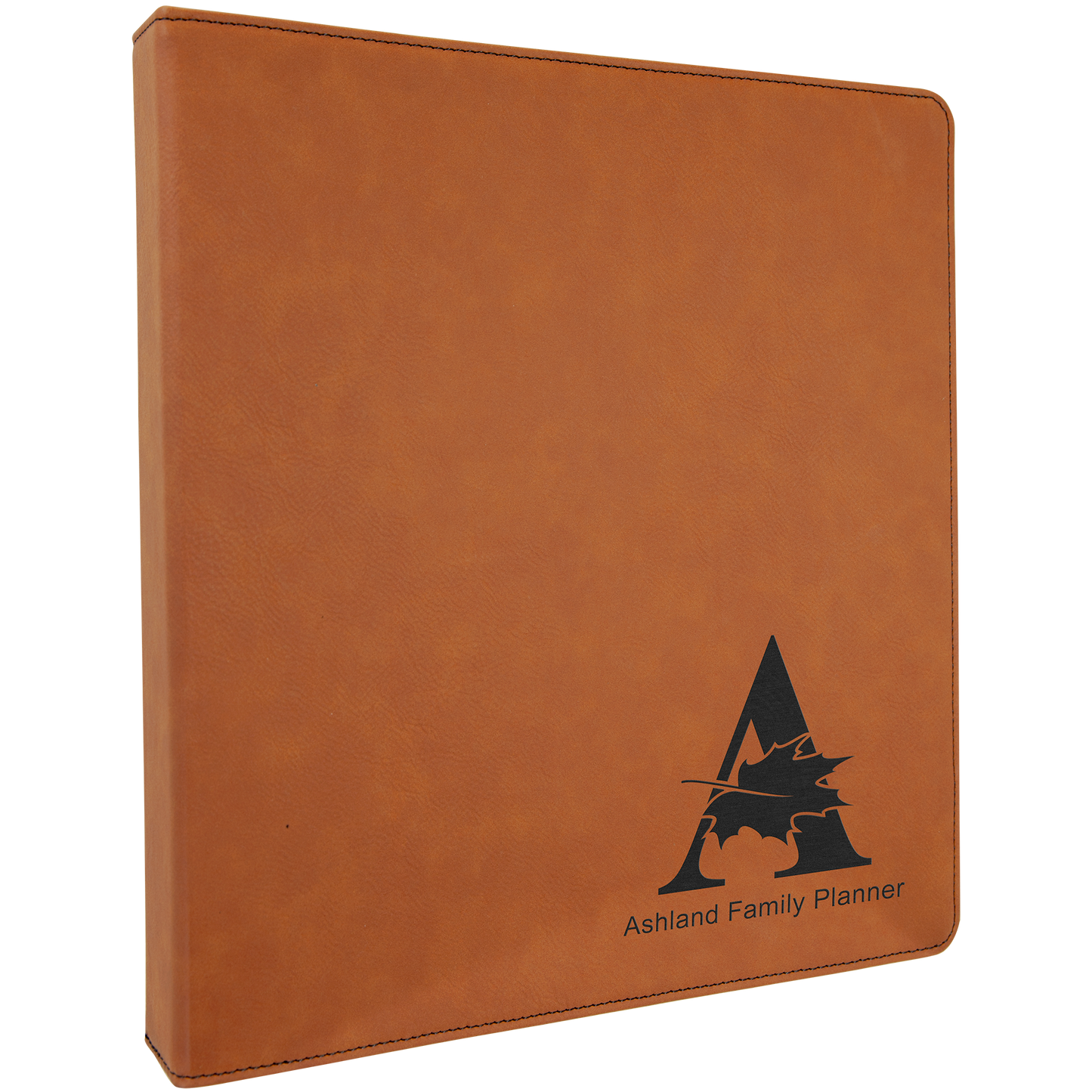 ENGRAVABLE LEATHERETTE 3 RING BINDER