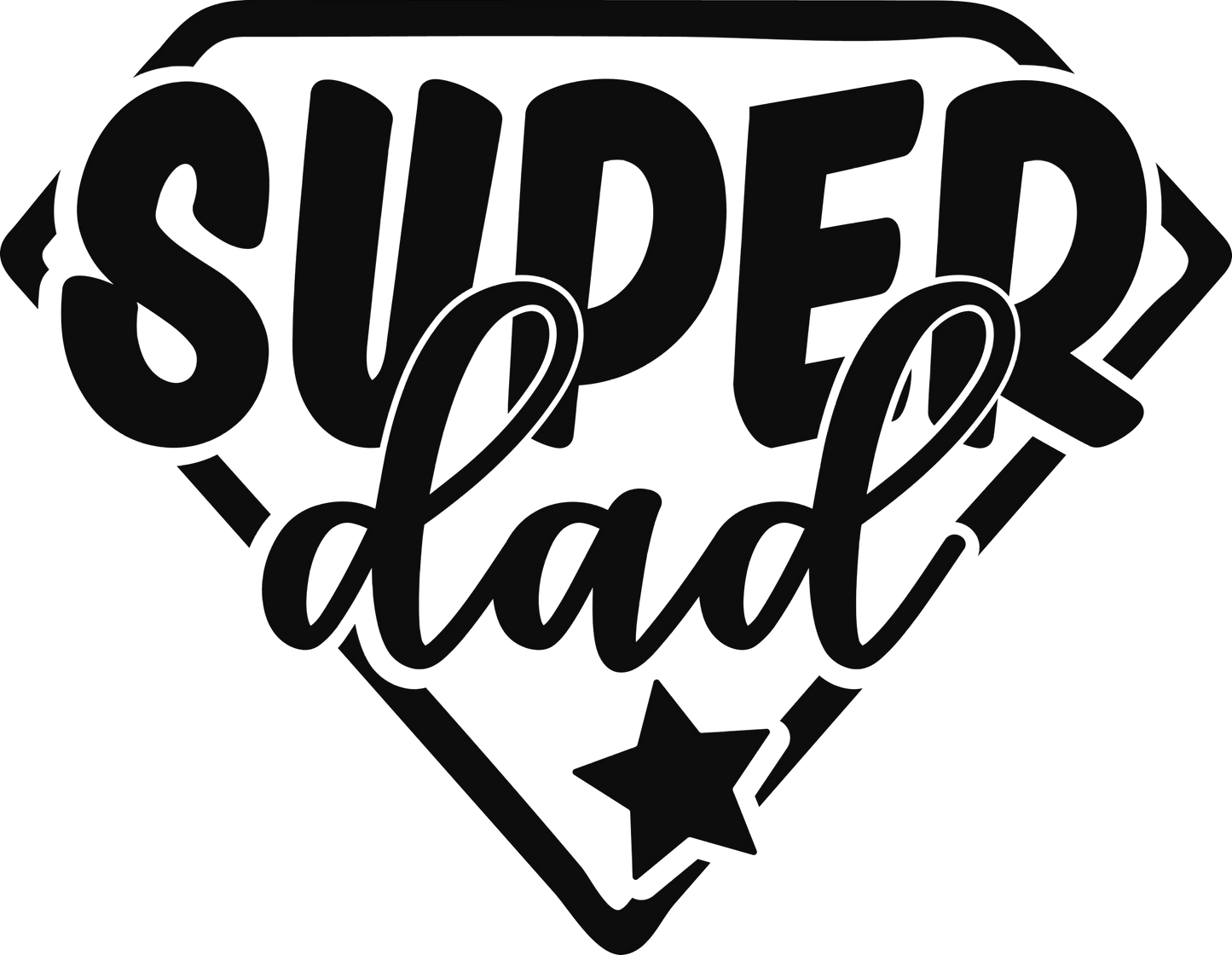 SUPER DAD BADGE