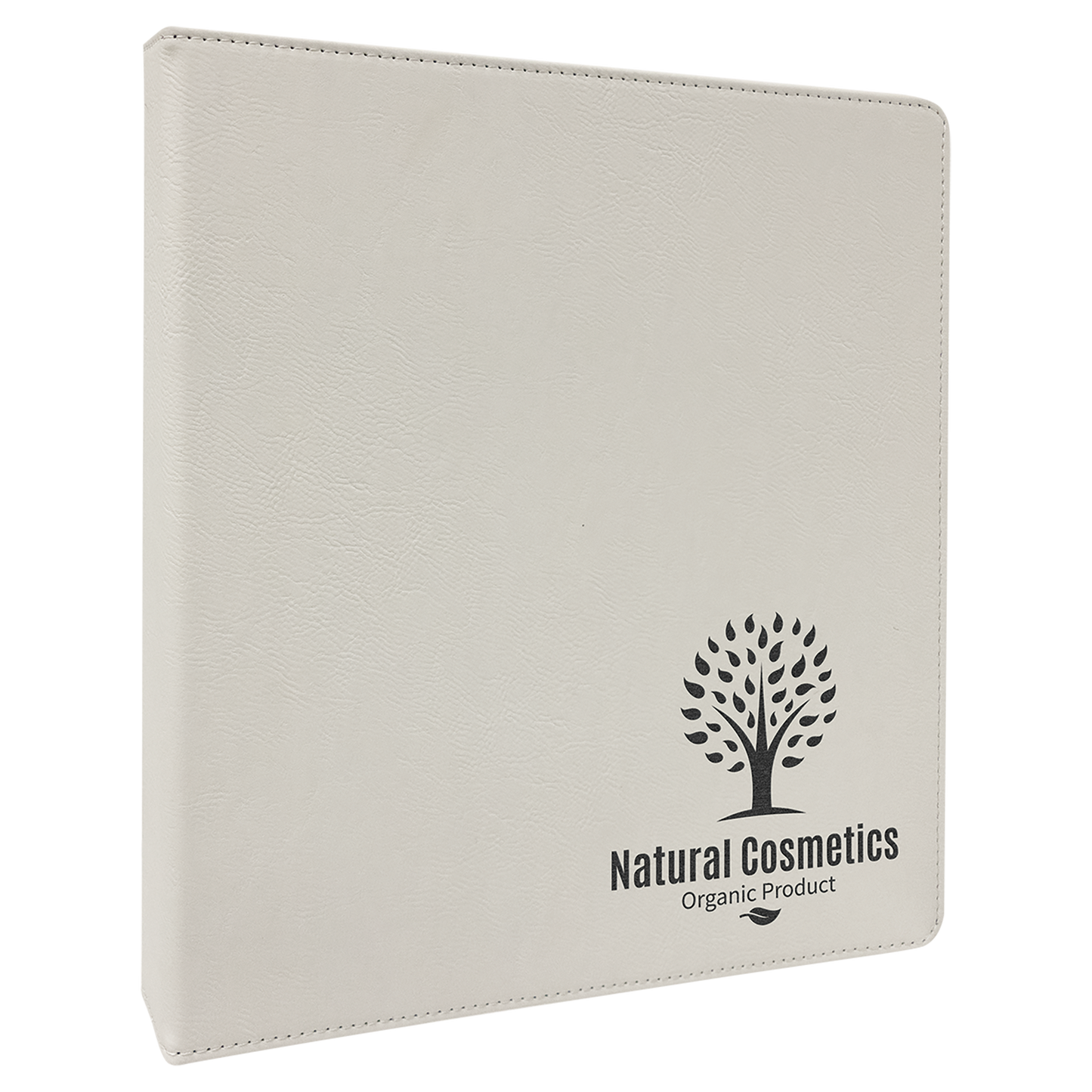 ENGRAVABLE LEATHERETTE 3 RING BINDER