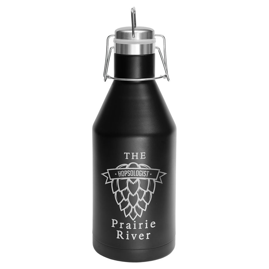 CUSTOMIZABLE 64 oz. BLACK  GROWLER