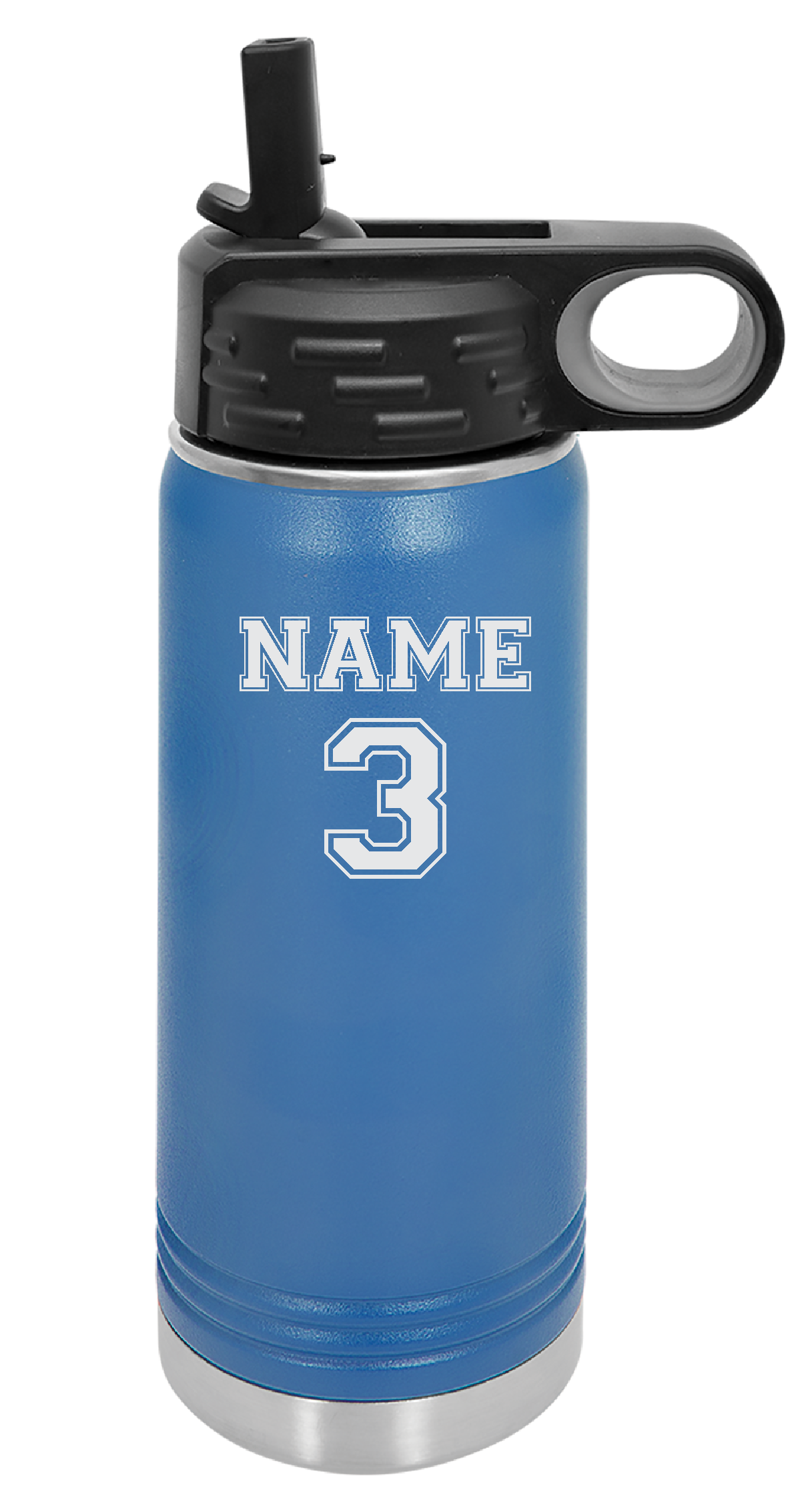 Waves Polar Camel 20 oz.  Water Bottle LASER ENGRAVED 2-SIDED