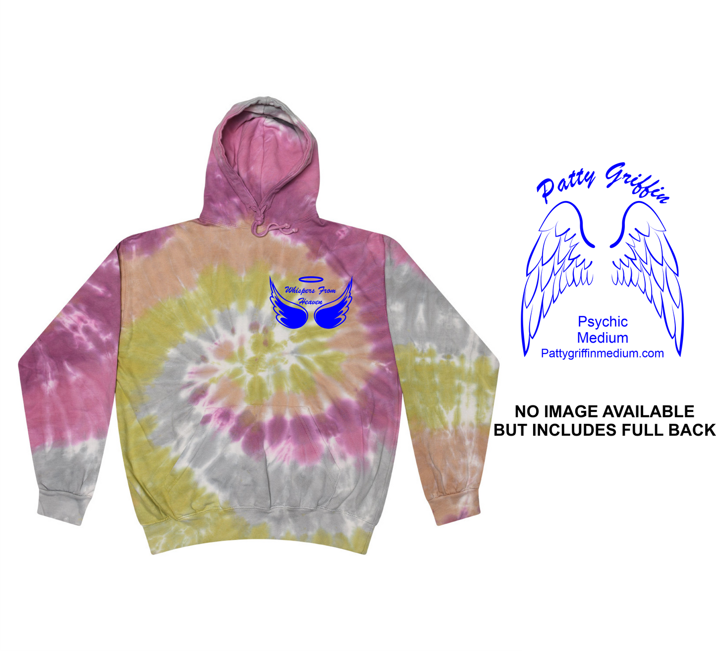 WHISPERS FROM HEAVEN TIE DYE PULLOVER HOODIES