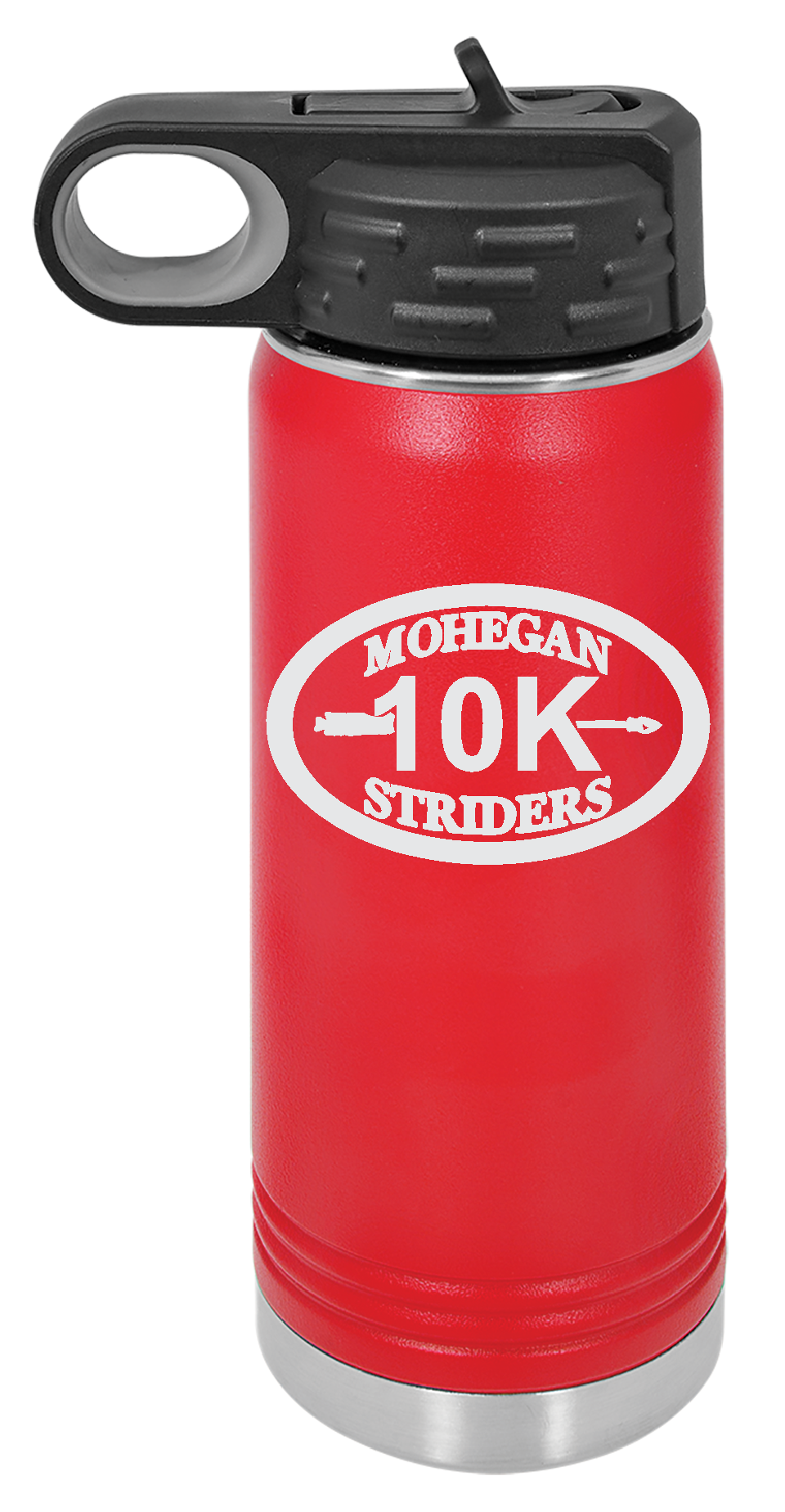 MOHEGAN STRIDERS ENGRAVED WATER  BOTTLES