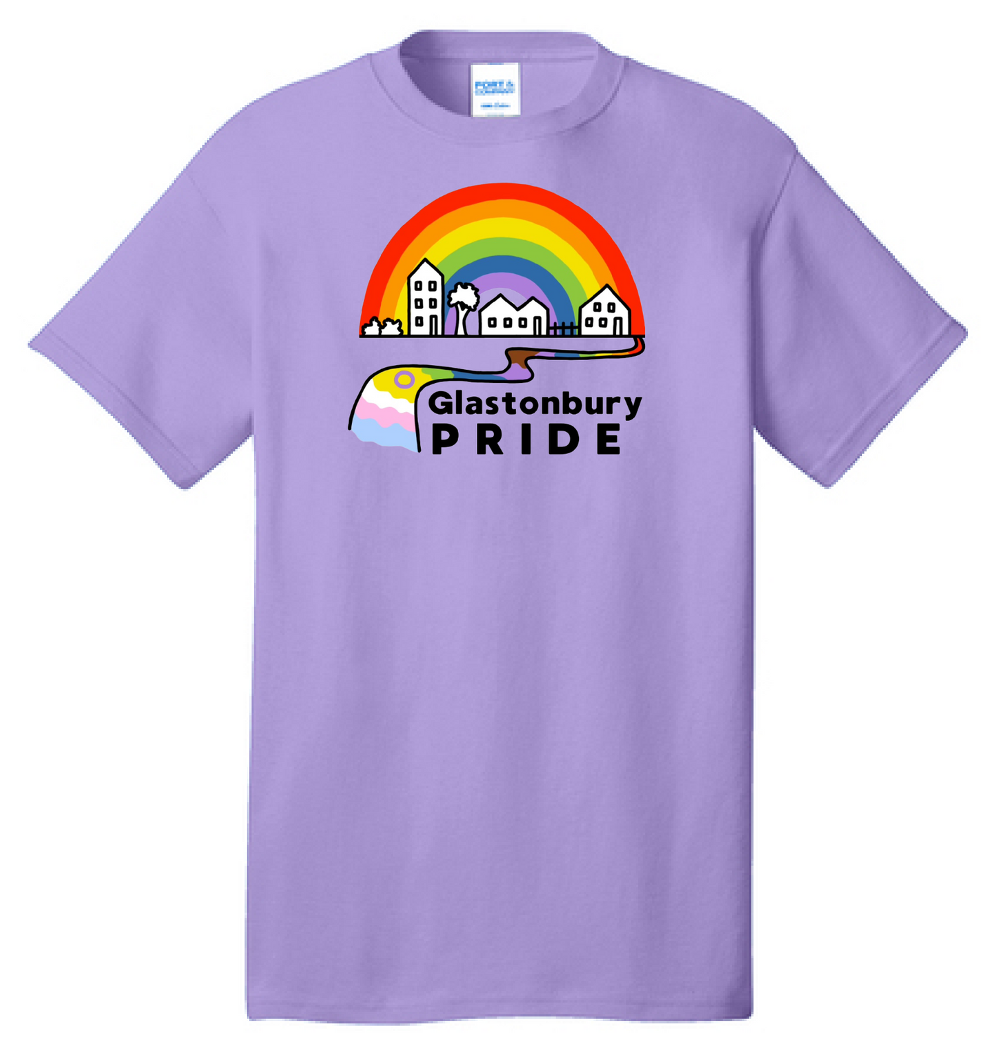GLASTONBURY PRIDE LAVENDER ADULT T-SHIRT