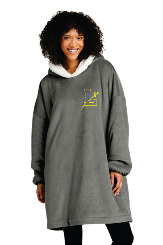 LEDYARD PRIDE!! Port Authority® Mountain Lodge EMBROIDERED Wearable Blanket