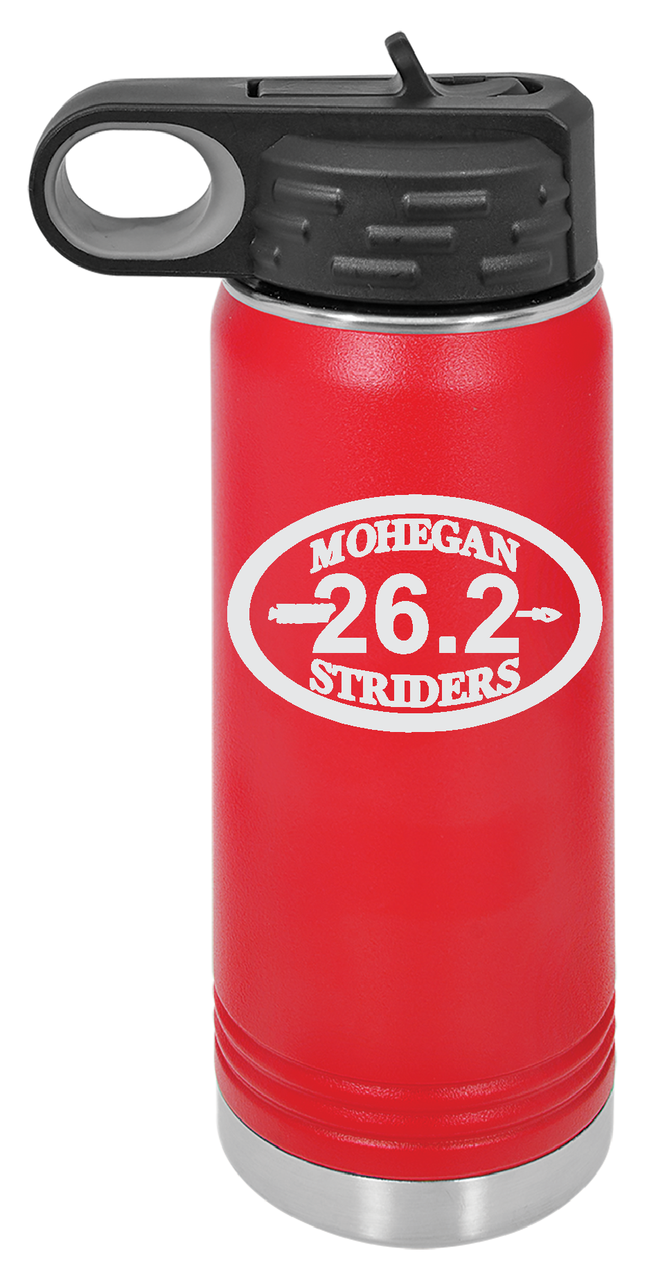 MOHEGAN STRIDERS ENGRAVED WATER  BOTTLES