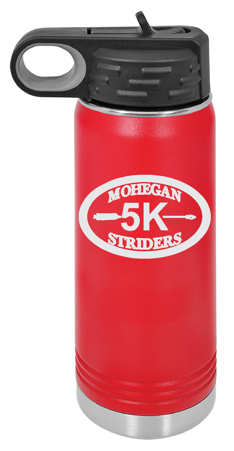 MOHEGAN STRIDERS ENGRAVED WATER  BOTTLES