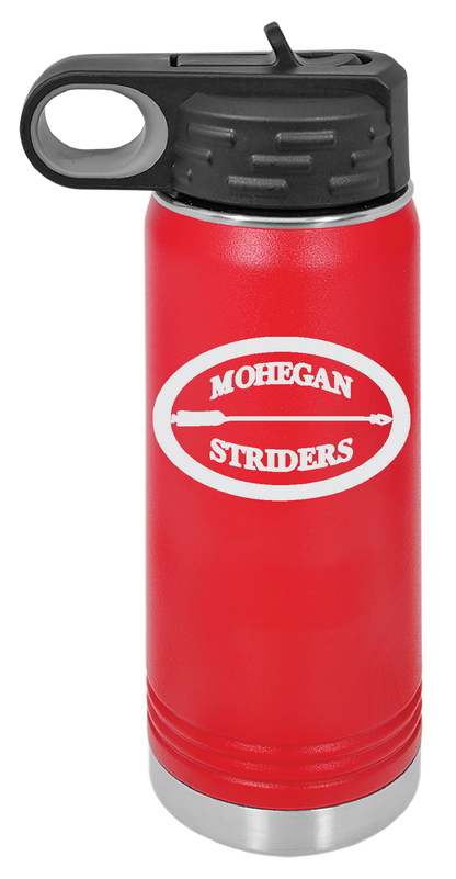 MOHEGAN STRIDERS ENGRAVED WATER  BOTTLES