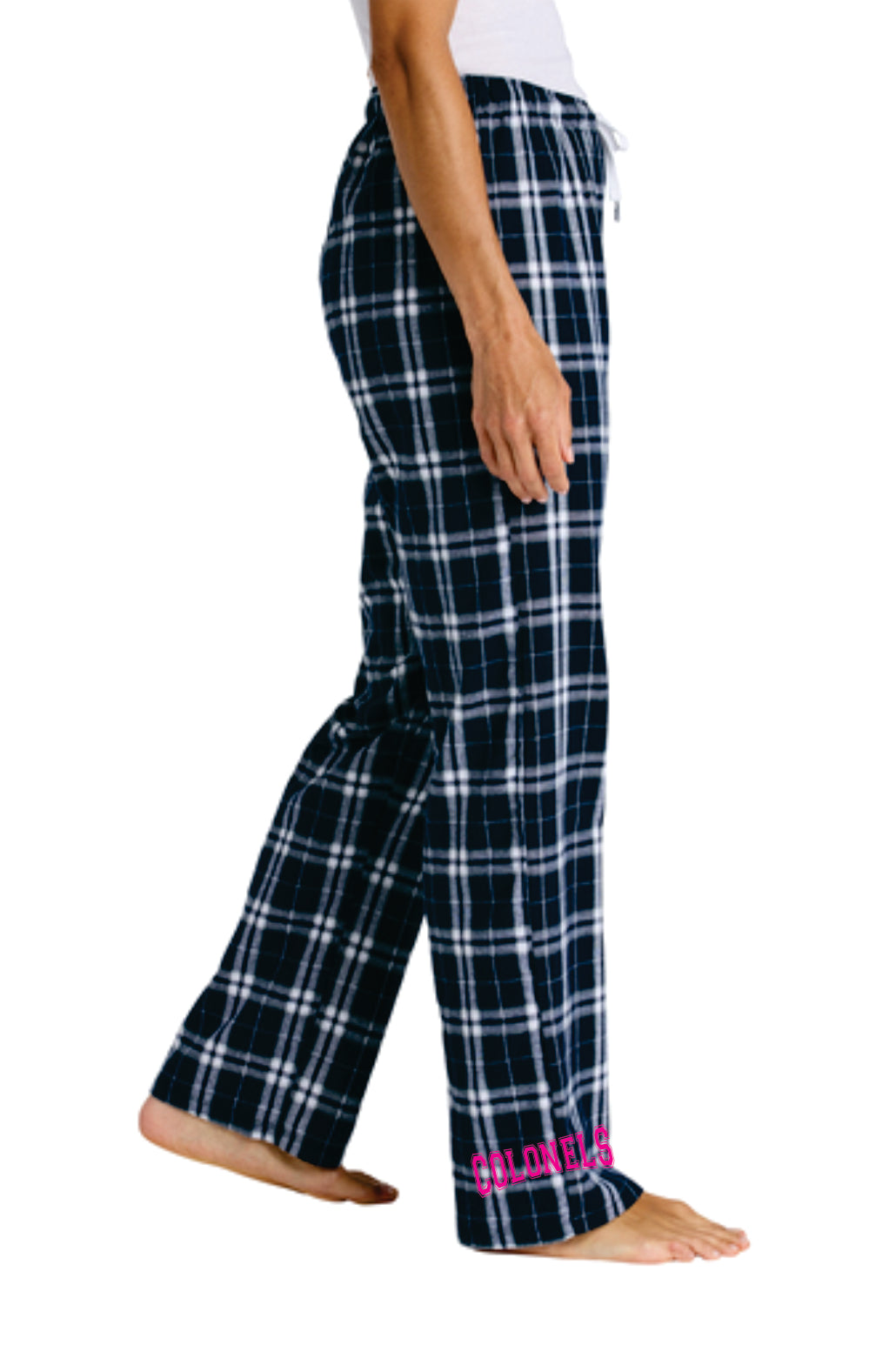 LEDYARD PRIDE!! District ® Women’s Flannel Plaid Pant NAVY