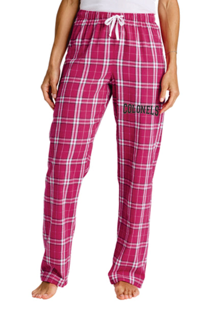 LEDYARD PRIDE!! District ® Women’s Flannel Plaid Pant PINK