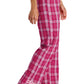 LEDYARD PRIDE!! District ® Women’s Flannel Plaid Pant PINK