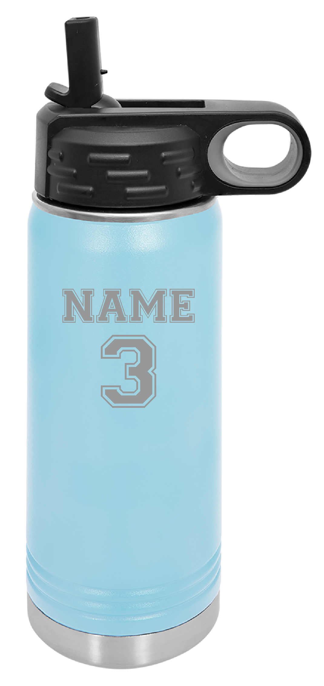 Waves Polar Camel 20 oz.  Water Bottle LASER ENGRAVED 2-SIDED
