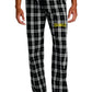 LEDYARD PRIDE!!! Men's District ® Flannel Plaid Pant BLACK