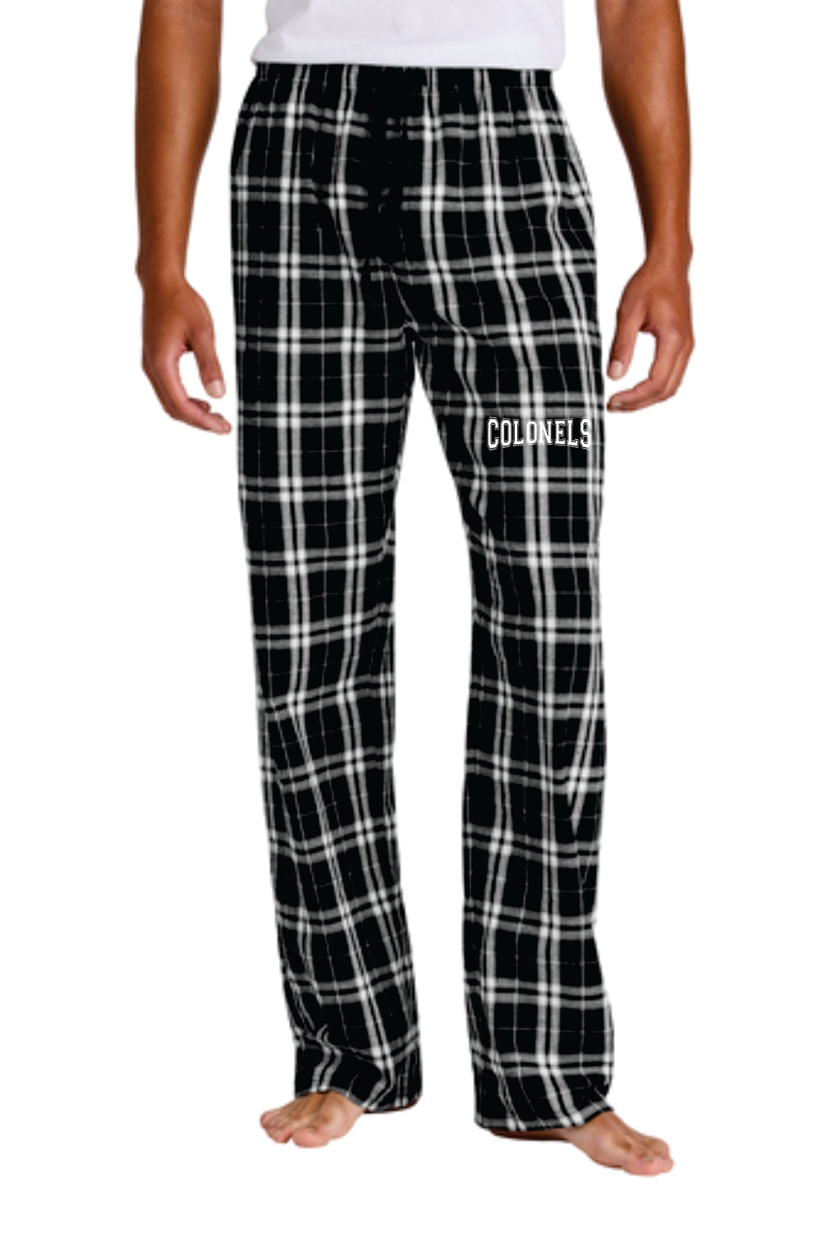 LEDYARD PRIDE!!! Men's District ® Flannel Plaid Pant BLACK