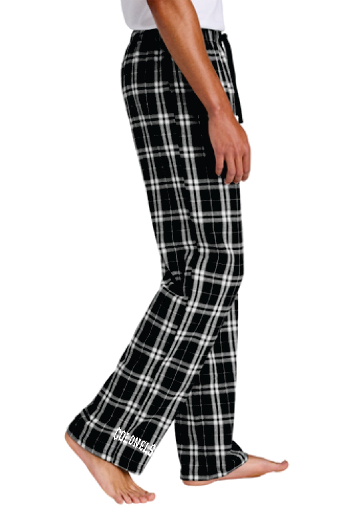 LEDYARD PRIDE!!! Men's District ® Flannel Plaid Pant BLACK