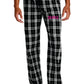 LEDYARD PRIDE!!! Men's District ® Flannel Plaid Pant BLACK