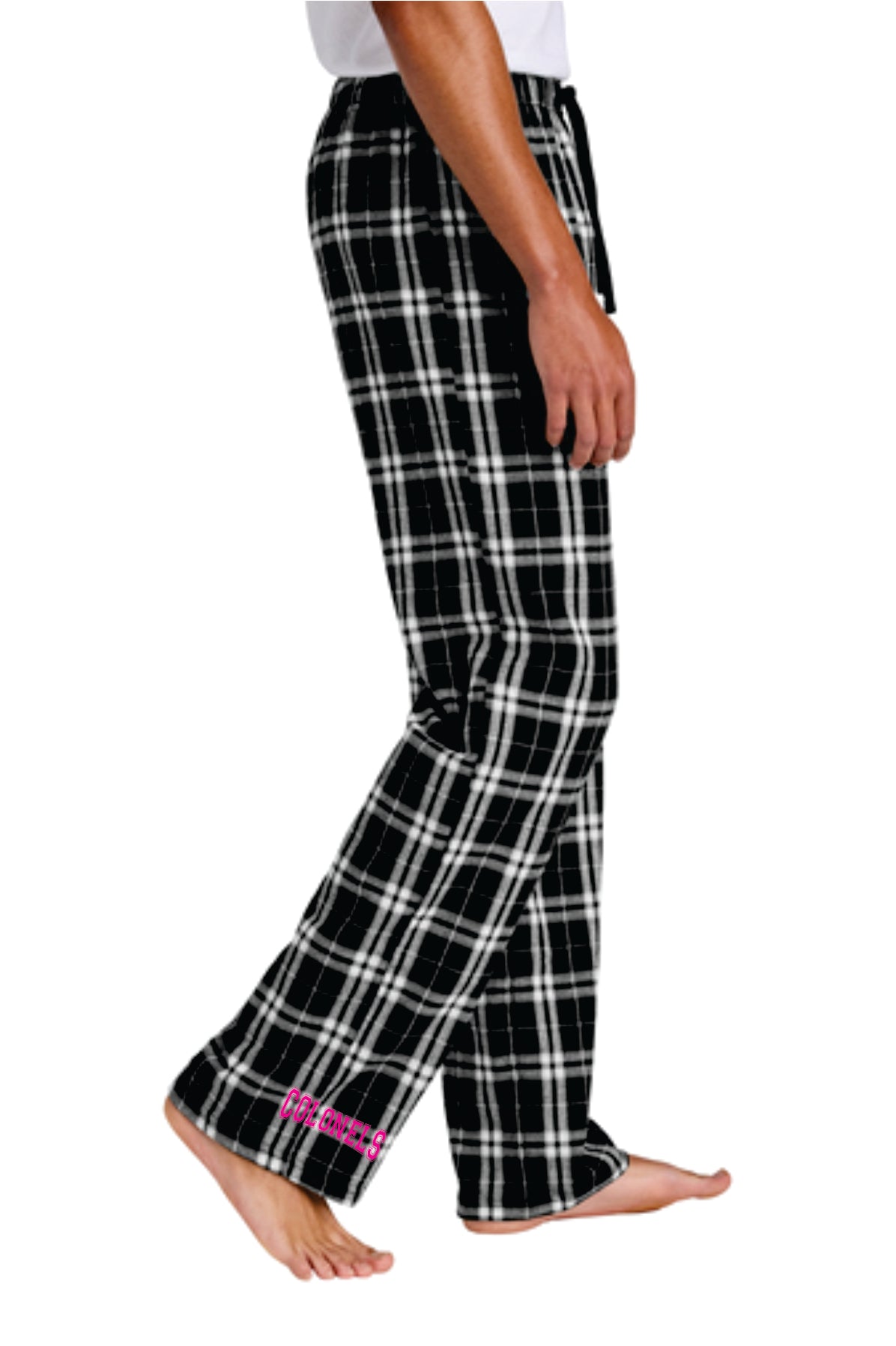 LEDYARD PRIDE!!! Men's District ® Flannel Plaid Pant BLACK