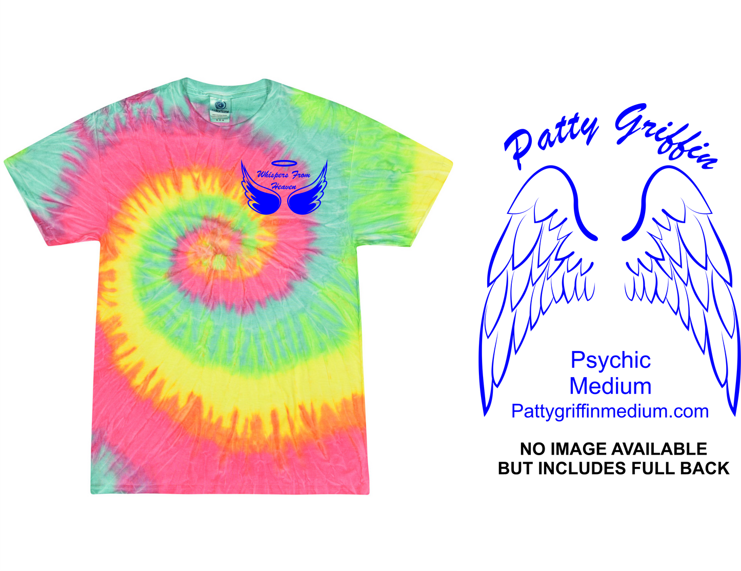 WHISPERS FROM HEAVEN TIE DYE TSHIRTS