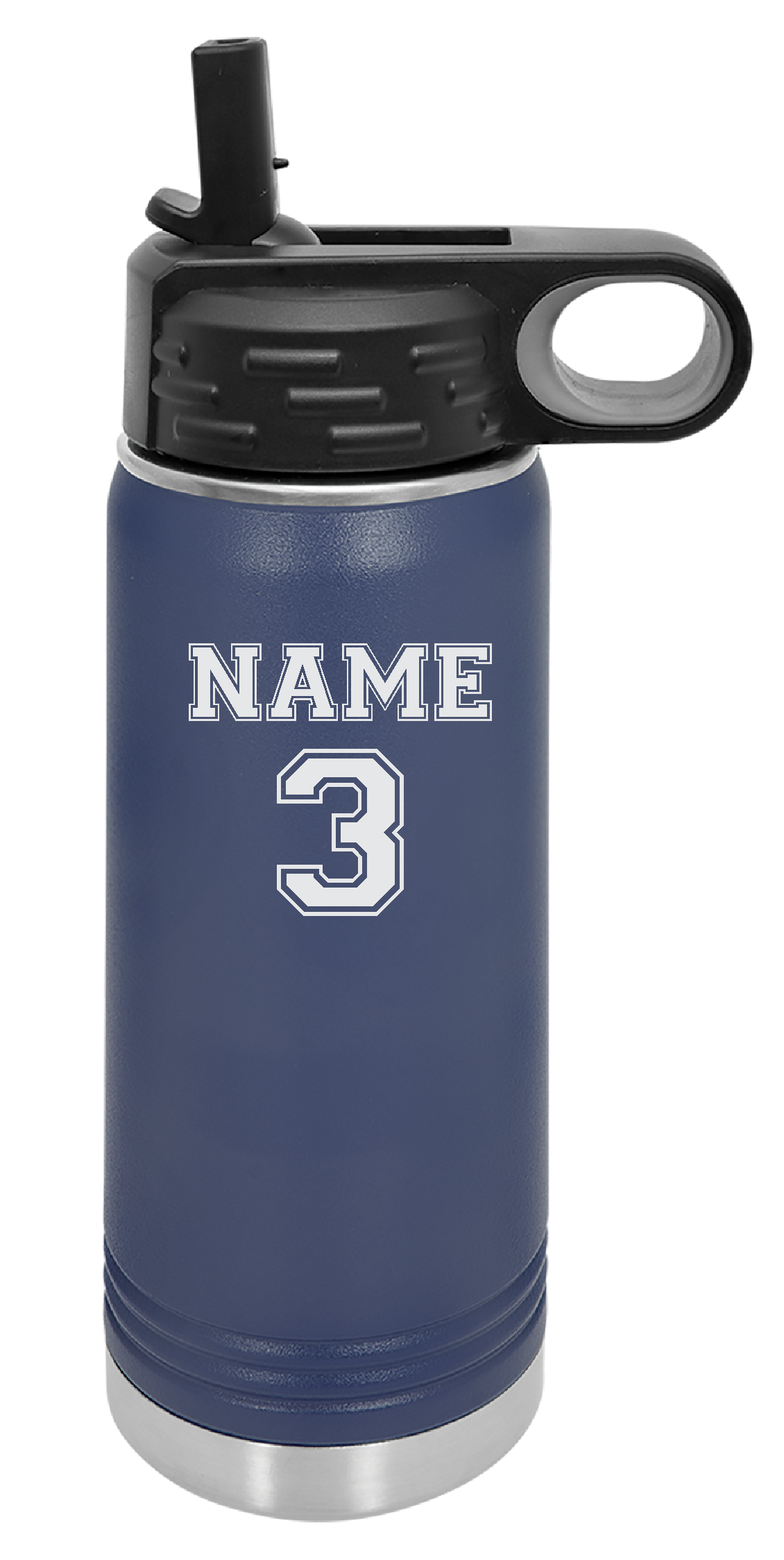 Waves Polar Camel 20 oz.  Water Bottle LASER ENGRAVED 2-SIDED
