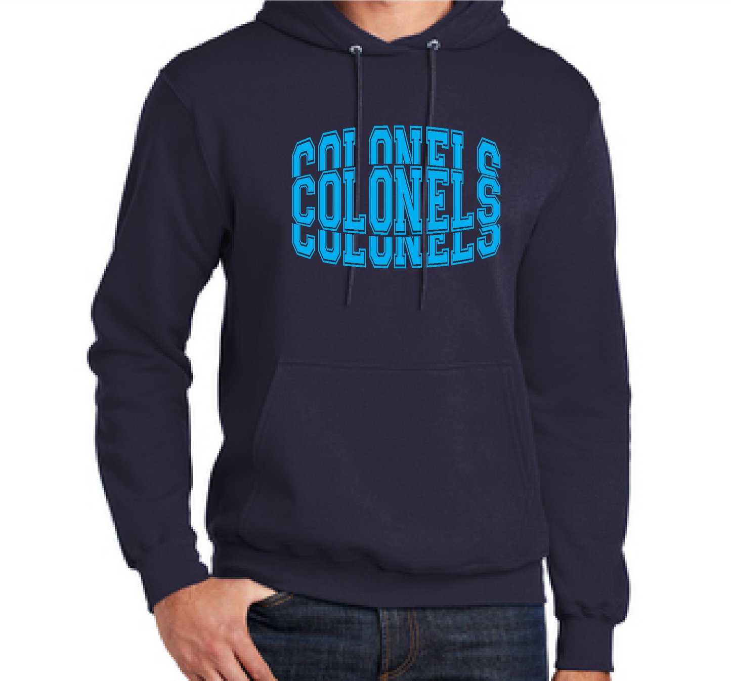 Port & Company® YOUTH Core Fleece Pullover Hooded Sweatshirt NAVY