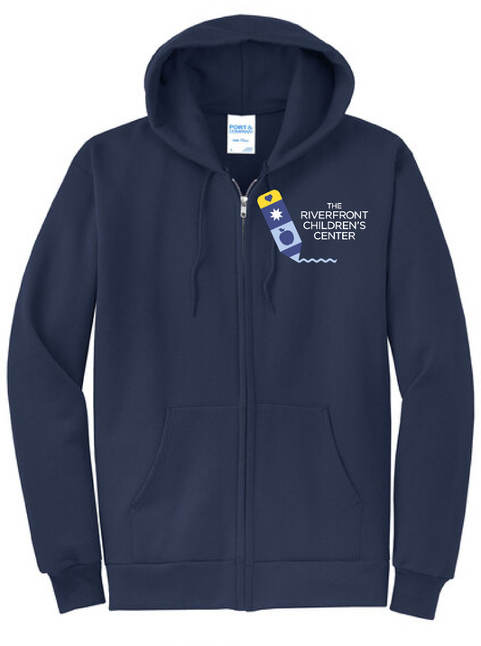 Port & Co™ UNISEX Core Fleece Full-Zip Hooded Sweatshirt
