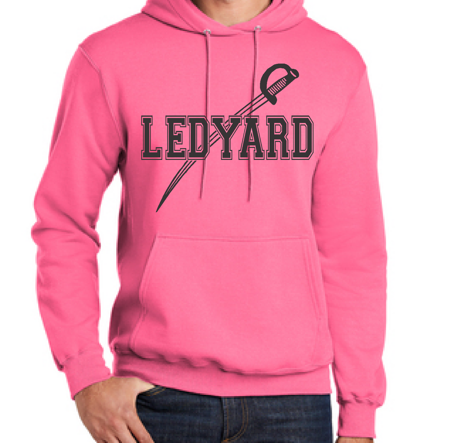 Port & Company® Core Fleece Pullover Hooded Sweatshirt PINK