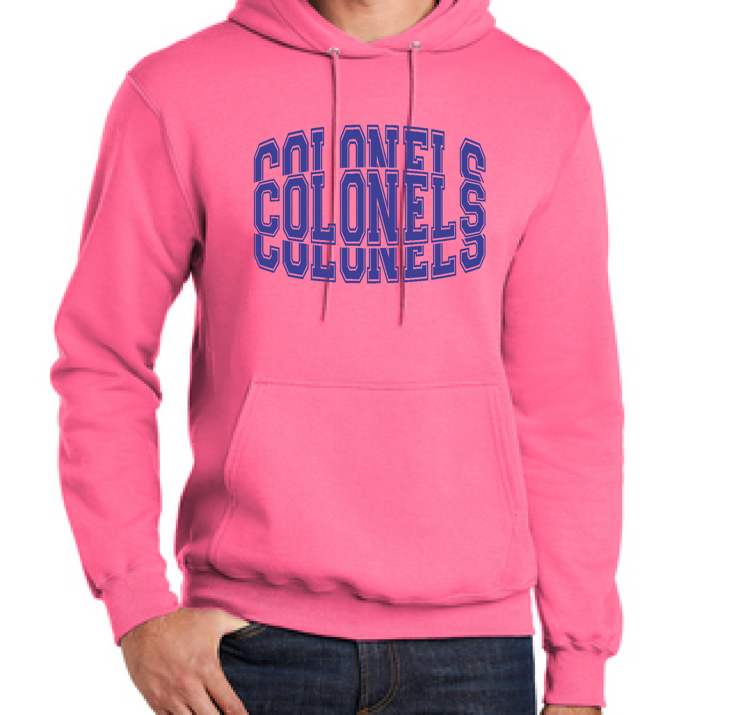 Port & Company® Core Fleece Pullover Hooded Sweatshirt PINK