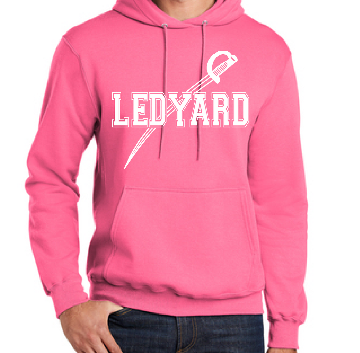 Port & Company® Core Fleece Pullover Hooded Sweatshirt PINK