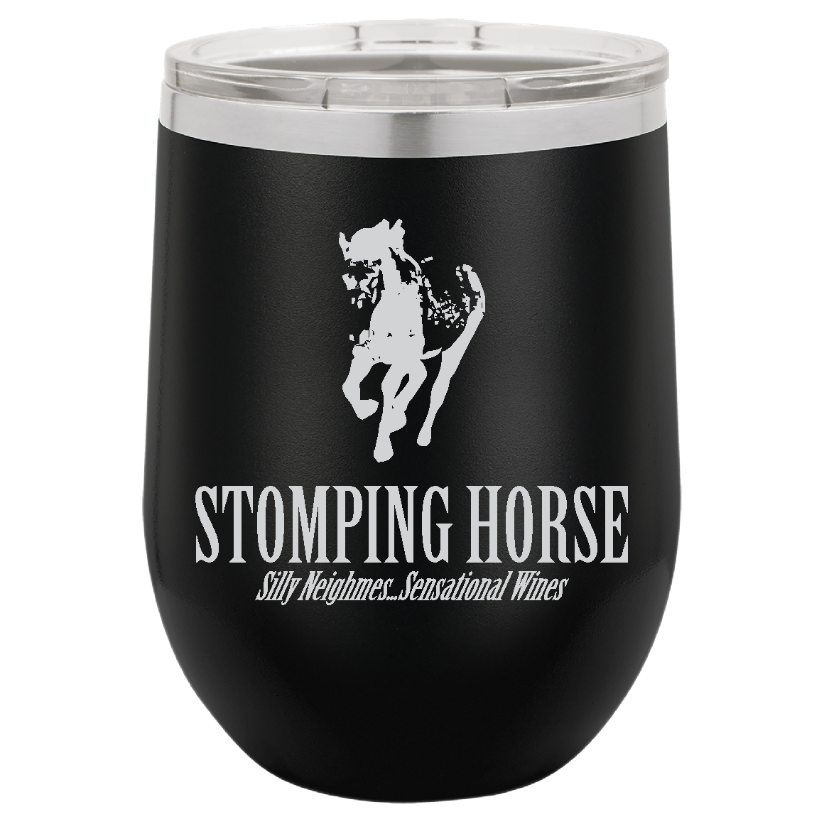 STOMPING HORSE WINE TUMBLER