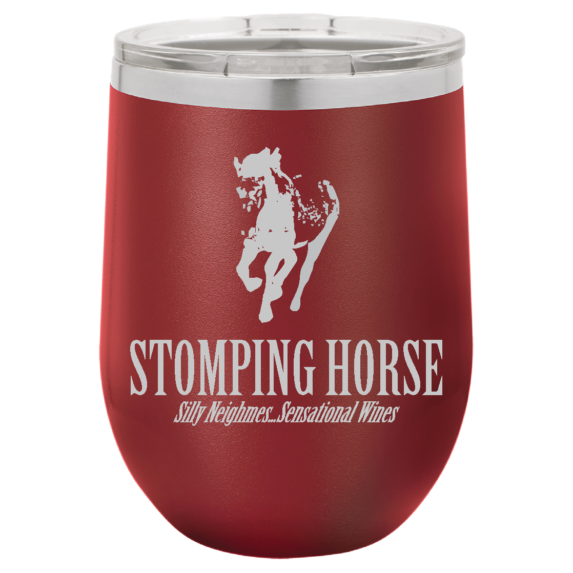 STOMPING HORSE WINE TUMBLER