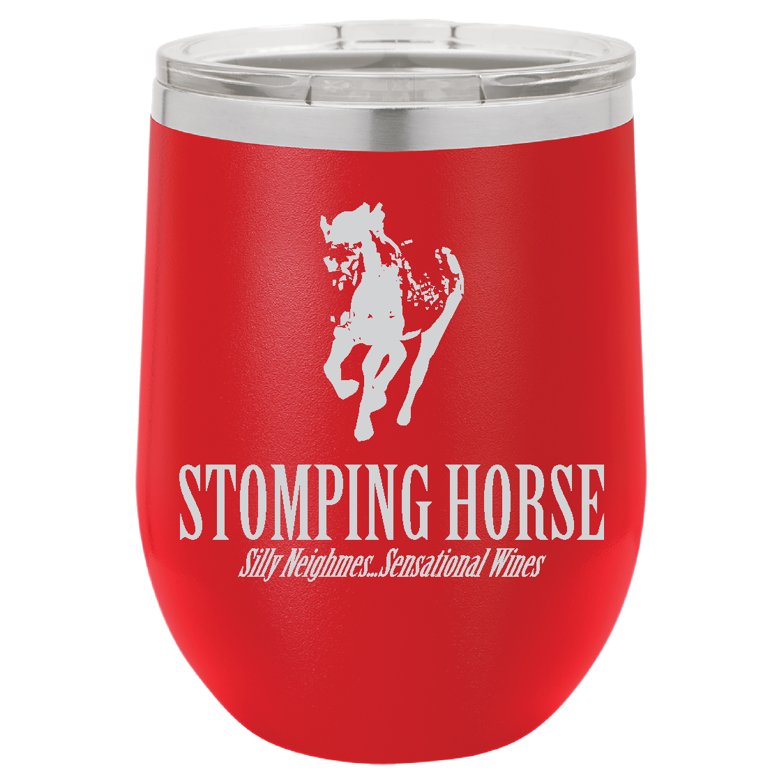 STOMPING HORSE WINE TUMBLER