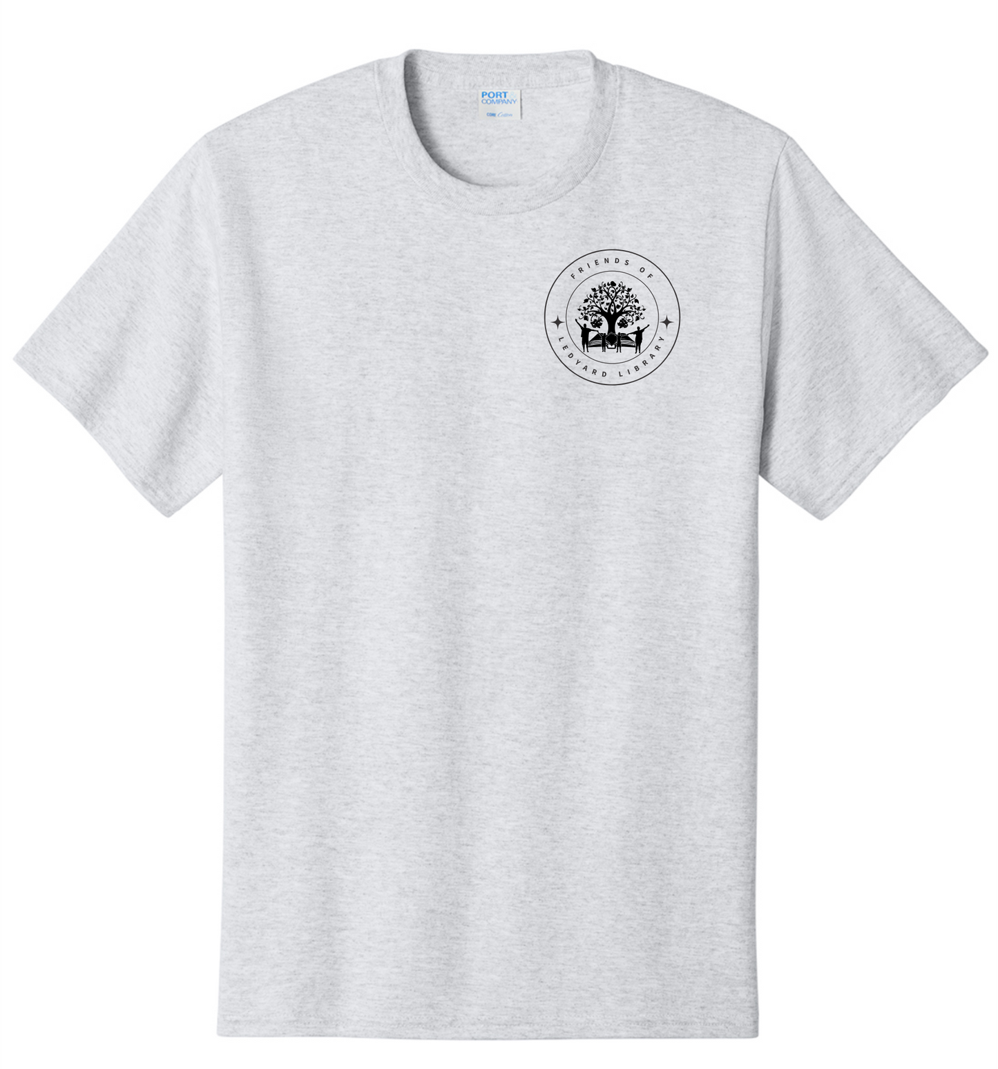 FOLL Port & Co Core Cotton Tee BLACK LOGO