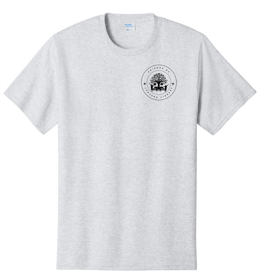 FOLL Port & Co Core Cotton Tee BLACK LOGO