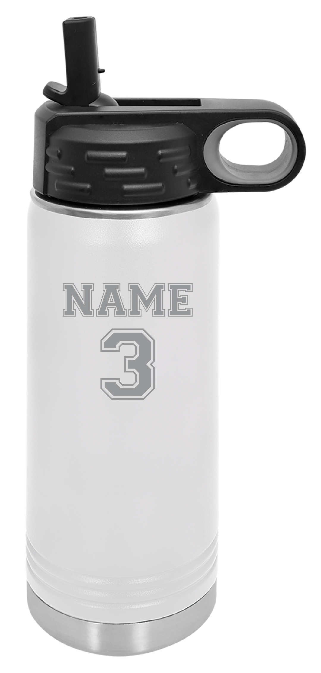 Waves Polar Camel 20 oz.  Water Bottle LASER ENGRAVED 2-SIDED