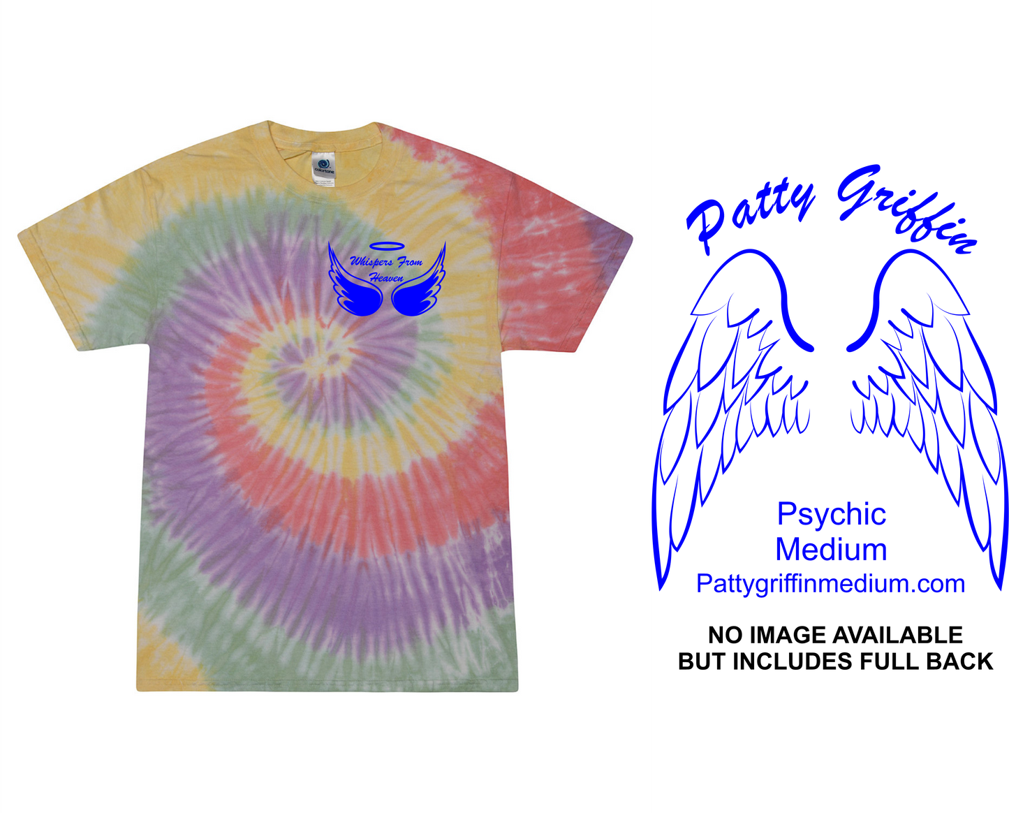 WHISPERS FROM HEAVEN TIE DYE TSHIRTS