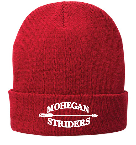 MOHEGAN STRIDERS Port & Co™ Fleece-Lined Embroidered Knit Cap