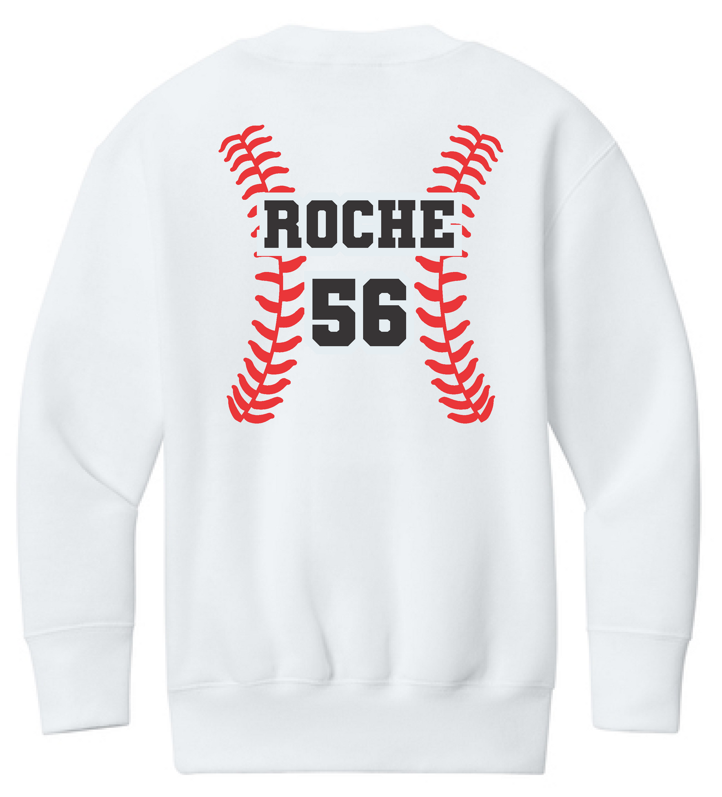 Waves Port & Co™ Youth Core Fleece Crewneck Pocket Sweatshirt